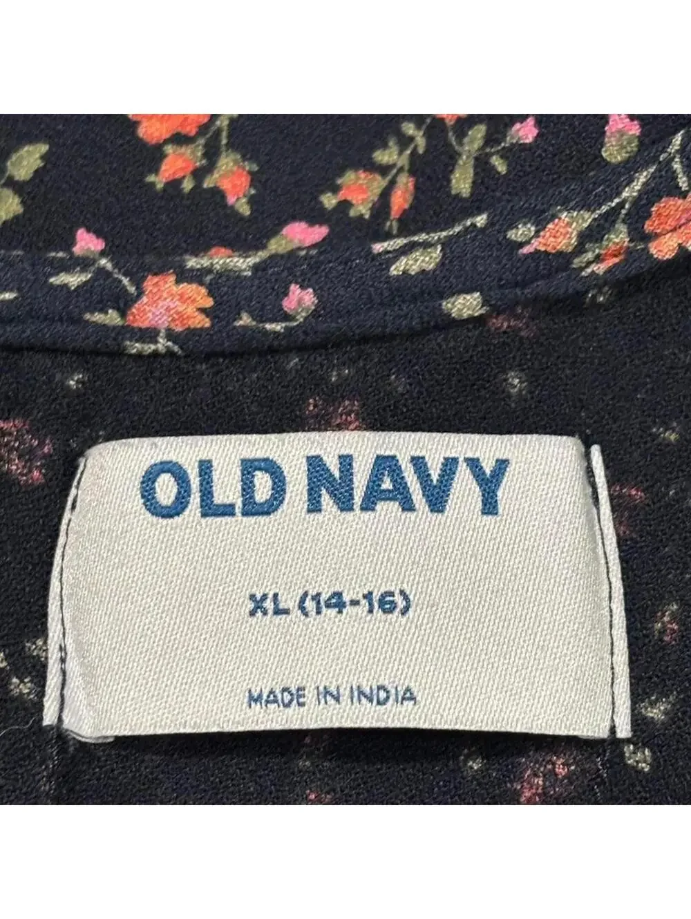 Old Navy Girls Floral Puff Sleeve Dress XL 14-16
